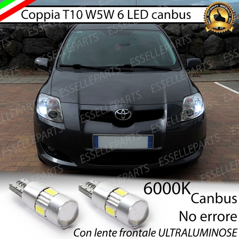 Luci posizione Led Canbus Luci posizione TOYOTA AURIS I 6000K No Error