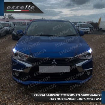 Coppia Lampade T10 W5W LED canbus con lente frontale per luci di posizione per Mitsubishi ASX Coppia Lampade T10 W5W LED canbus con lente frontale per luci di posizione per Mitsubishi ASX