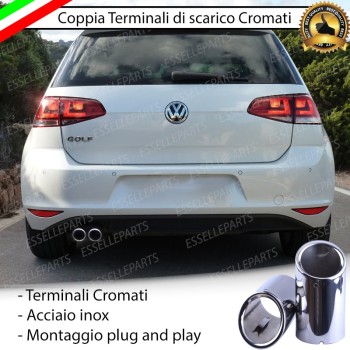 Terminale di scarico cromato MARMITTA FINALINO CROMATO INOX VW GOLF VII Terminale di scarico cromato MARMITTA FINALINO CROMATO INOX VW GOLF VII