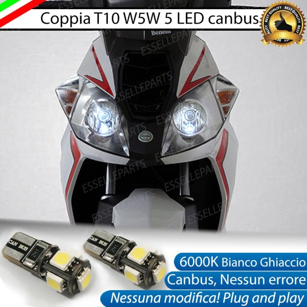 Luci posizione T10 5 LED Canbus Benelli Caffenero 150 2011-2015