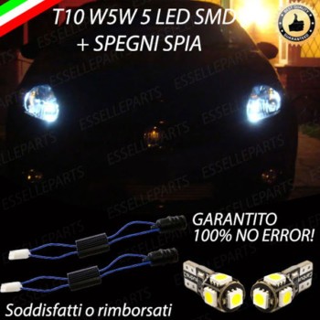 Coppia Luci Posizione 5 LED Per Abarth Grande Punto Canbus 6000K Bianco Ghiaccio Coppia Luci Posizione 5 LED Per Abarth Grande Punto Canbus 6000K Bianco Ghiaccio