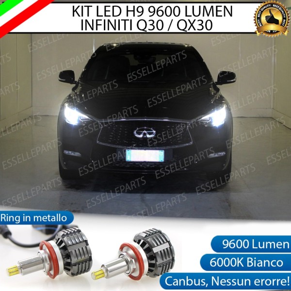 Kit Full LED H9 coppia lampade anabbaglianti/abbaglianti INFINITI QX30