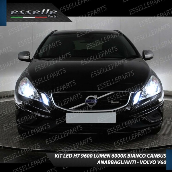 Conversione Fari Full LED 6000k canbus VOLVO V60  Luce Bianca No Error