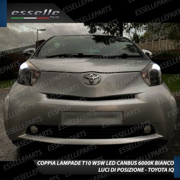 Lampade T10 W5W Canbus 6 LED no error luci posizione Toyota IQ