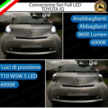 Conversione Fari Full LED 6000k canbus TOYOTA IQ Luce Bianca No Error