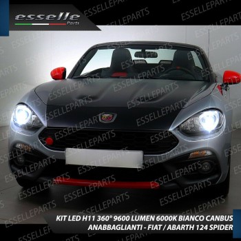 Kit Full LED H11 coppia lampade anabbaglianti ABARTH 124 SPIDER Kit Full LED H11 coppia lampade anabbaglianti ABARTH 124 SPIDER