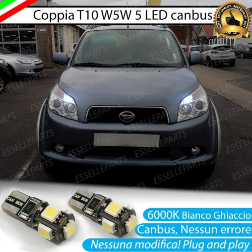 Luci posizione T10 W5W 5 LED Canbus Daihatsu Terios II