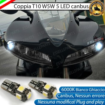 Luci posizione T10 5 LED Canbus Buell 1125 R 2007-2011