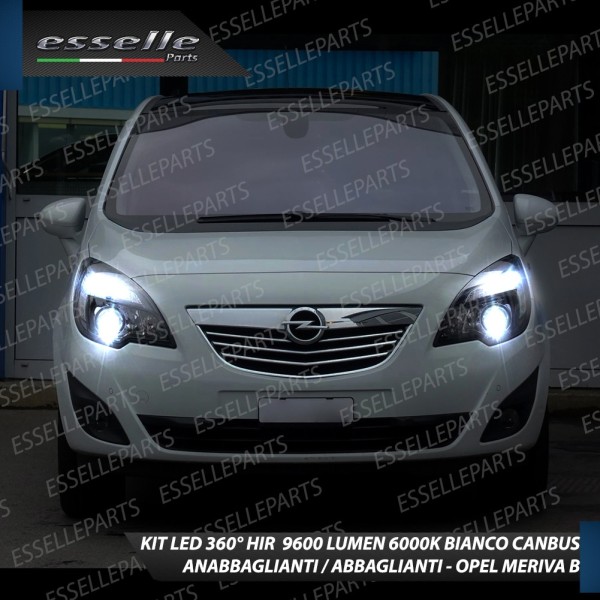 Kit Full LED Hir coppia lampade anabbaglianti abbaglianti OPEL MERIVA B