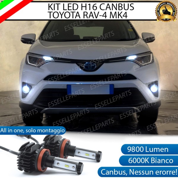 Kit Full LED H16 coppia lampade FENDINEBBIA TOYOTA RAV 4 IV Restyling