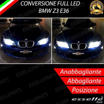 Conversione Fari Full LED 6000k canbus BMW Z3 E36 Luce Bianca No Error
