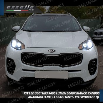 Kit Full LED coppia HB3 9600 LUMEN Anabbaglianti + Abbaglianti KIA SPORTAGE 4