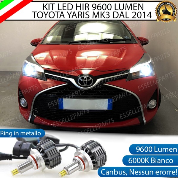 Kit LED Anabbaglianti + Abbaglianti coppia HIR 9600 LUMEN TOYOTA YARIS III DAL 2014