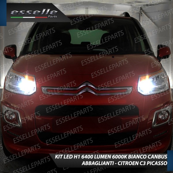 Conversione Fari Full LED Citroen C3 Picasso 6000K Bianco