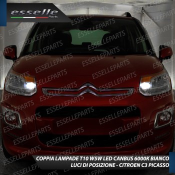 Conversione Fari Full LED Citroen C3 Picasso 6000K Bianco