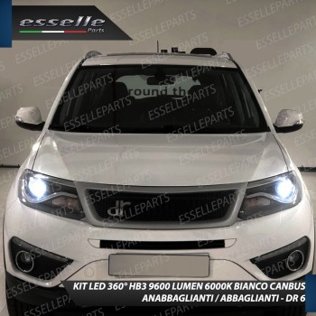 Kit Full LED coppia HB3 9600 LUMEN Anabbaglianti + Abbaglianti DR 6