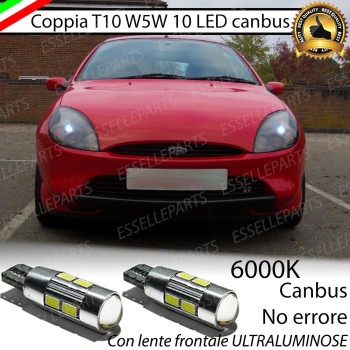 Lampade T10 W5W Canbus 10 LED no error luci posizione Ford Puma