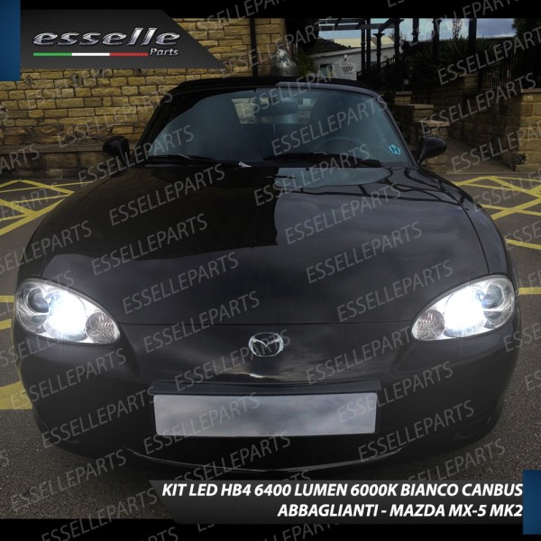 Kit Full LED HB4 6400 LUMEN Abbaglianti MAZDA MX-5 II