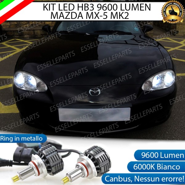 Kit Full LED coppia HB3 9600 LUMEN Anabbaglianti MAZDA MX-5 II