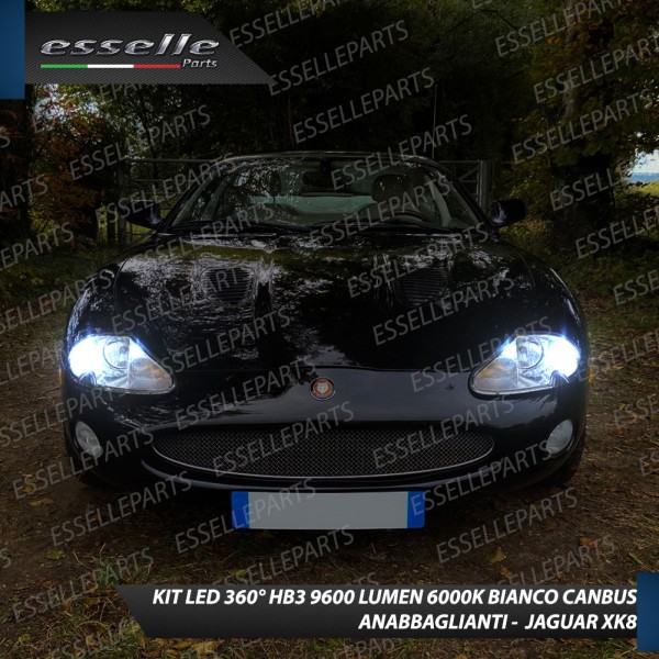 Kit Full LED coppia HB3 9600 LUMEN Anabbaglianti JAGUAR XK8