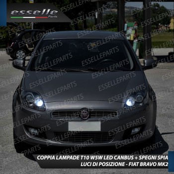 Coppia Luci Posizione 5 LED Per Fiat Bravo MK2 Canbus 6000K Bianco Ghiaccio Coppia Luci Posizione 5 LED Per Fiat Bravo MK2 Canbus 6000K Bianco Ghiaccio