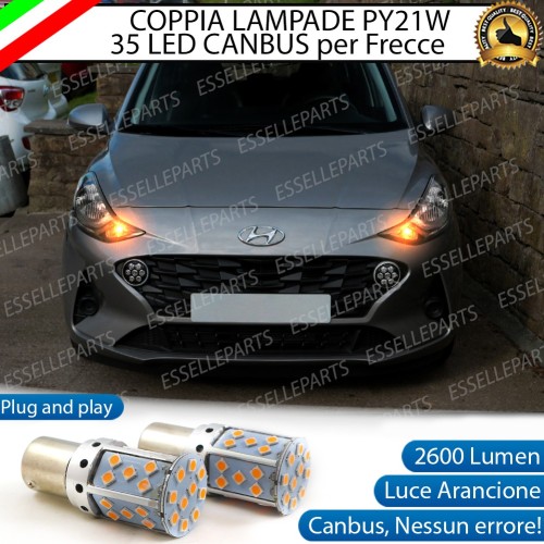 Coppia Frecce Anteriori PY21W 35 LED Canbus HYUNDAI I10 III