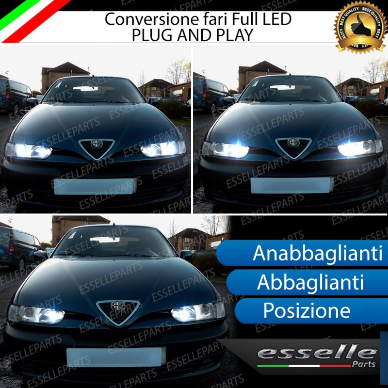 Conversione Fari Full LED 6000k canbus ALFA ROMEO 146 No Error