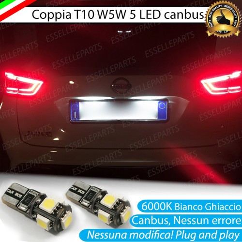 Luci Targa 5 LED Canbus 6000K per NISSAN JUKE II
