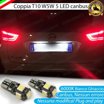 Luci Targa 5 LED Canbus 6000K per NISSAN JUKE II
