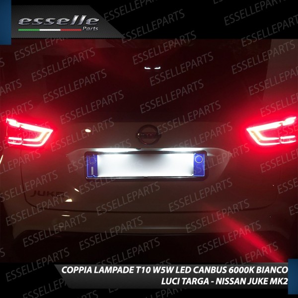 Luci Targa 5 LED Canbus 6000K per NISSAN JUKE II
