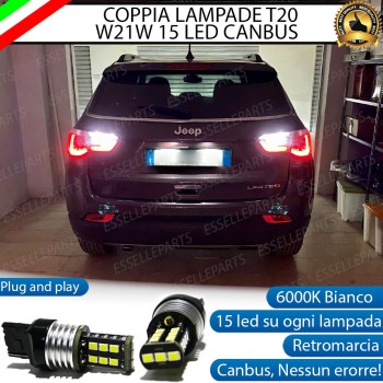 Luci Retromarcia 15 LED T20 per Jeep Compass II
