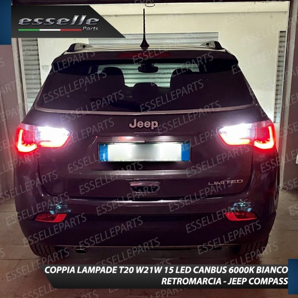 Luci Retromarcia 15 LED T20 per Jeep Compass II