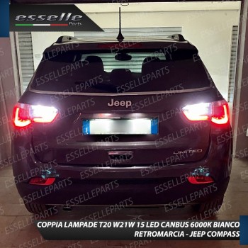 Luci Retromarcia 15 LED T20 per Jeep Compass II