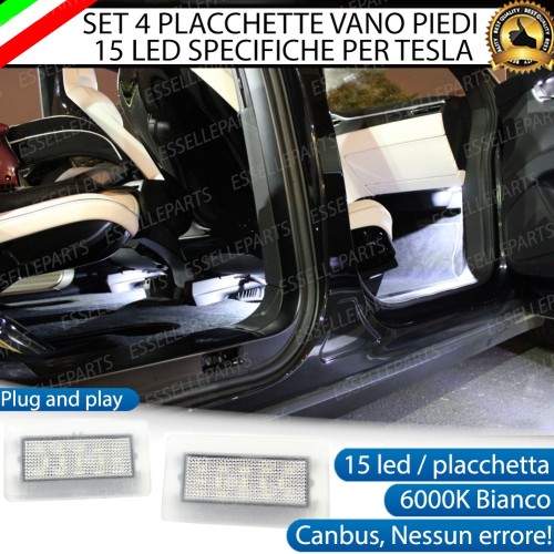 Placchette LED Vano Piedi per Tesla Model S