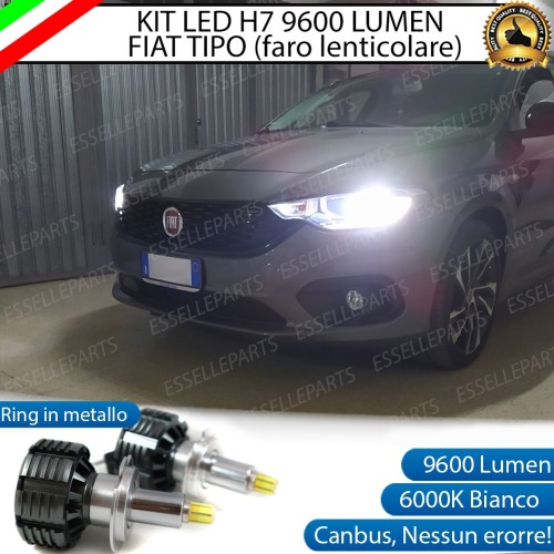 Kit Full LED H7 9600 Lumen 6000K bianco Anabbaglianti FIAT TIPO