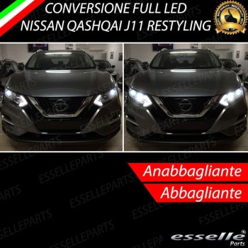 Conversione Fari Full LED Nissan Qashqai J11 Restyling 6000K
