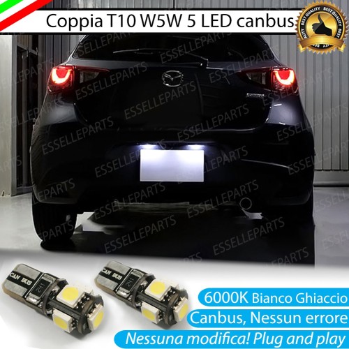 Luci Targa 5 LED Canbus 6000K per MAZDA 2 III