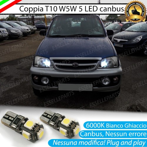 Luci posizione T10 W5W 5 LED Canbus Daihatsu Terios I