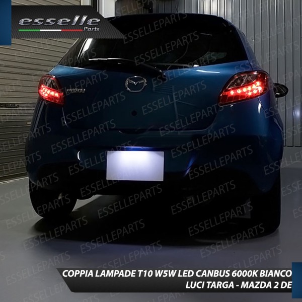 Luci Targa 5 LED Canbus 6000K per Mazda 2 II