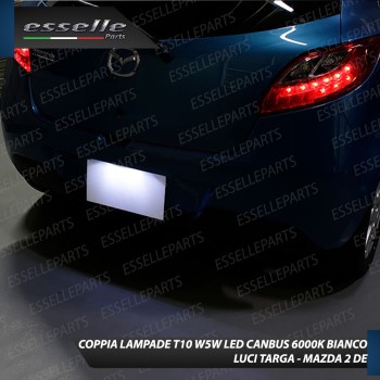 Luci Targa 9 LED Canbus 6000K per Mazda 2 II