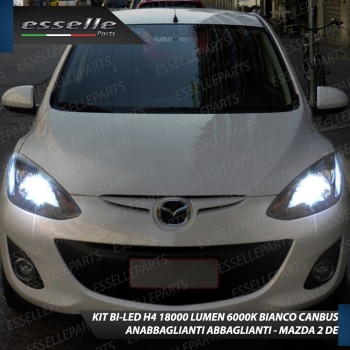 Kit Full LED H4 coppia lampade ANABBAGLIANTI/ABBAGLIANTI MAZDA 2 II