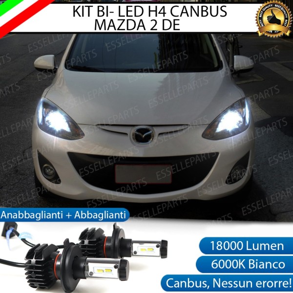 Kit Full LED H4 coppia lampade ANABBAGLIANTI/ABBAGLIANTI MAZDA 2 II