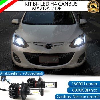 Kit Full LED H4 coppia lampade ANABBAGLIANTI/ABBAGLIANTI MAZDA 2 II