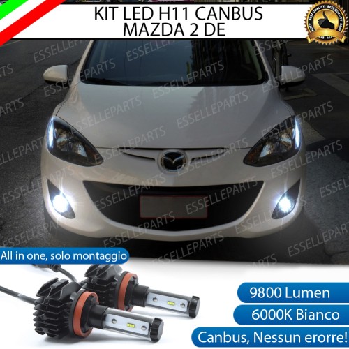 Kit Full LED Fendinebbia H11 9800 LUMEN per MAZDA 2 II