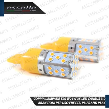 Lampada T20 W21W Canbus TOYOTA YARIS IV ARANCIONE FRECCE Luce AMBRA