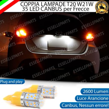 Coppia Frecce Posteriori T20 W21W 35 LED Canbus TOYOTA YARIS IV