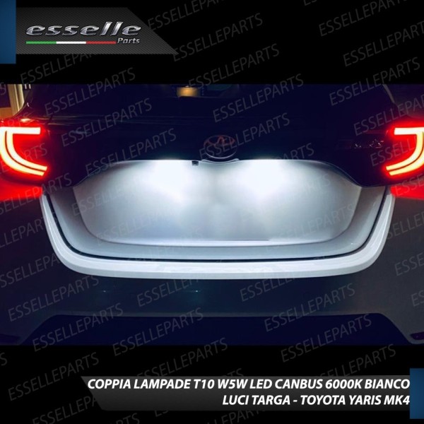 Luci Targa 5 LED Canbus 6000K per TOYOTA YARIS IV