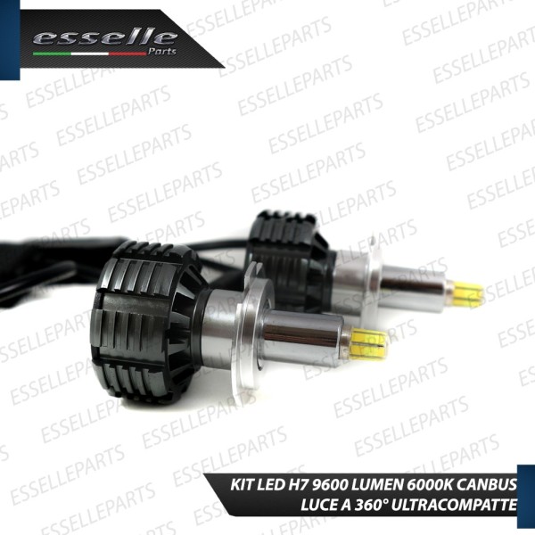 Kit Full LED H7 9600 Lumen 6000K bianco Abbaglianti AUDI Q7 FINO AL 2009