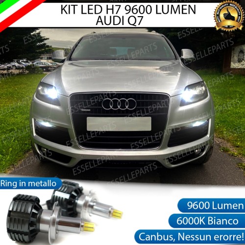 Kit Full LED H7 9600 Lumen 6000K bianco Abbaglianti AUDI Q7 FINO AL 2009