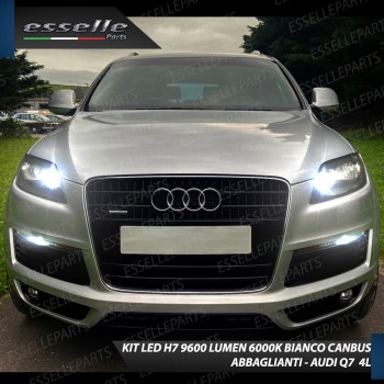 Kit Full LED H7 9600 Lumen 6000K bianco Abbaglianti AUDI Q7 FINO AL 2009